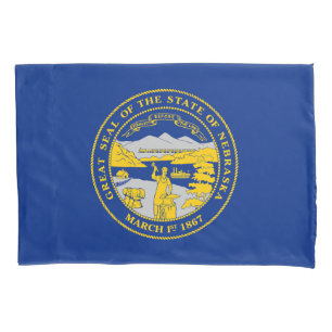 Housse D'oreillers Drapeau de l'État du Nebraska