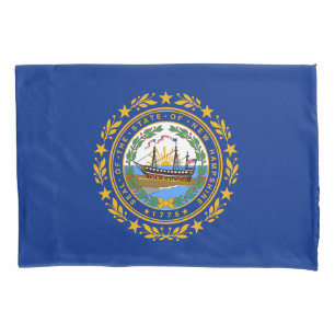 Housse D'oreillers Drapeau de l'État du New Hampshire