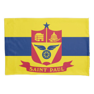 Housse D'oreillers Drapeau de Saint Paul (Minnesota)