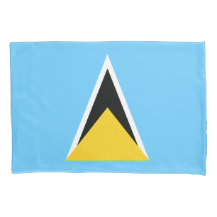 Housse D'oreillers Drapeau de Sainte-Lucie