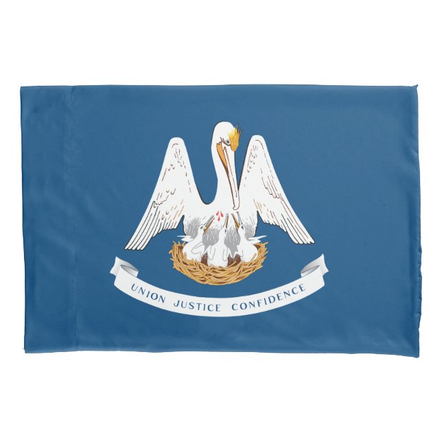 Housse D'oreillers Drapeau d'État de Louisiane (devant)