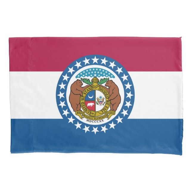 Housse D'oreillers Drapeau d'État du Missouri Imprimer Patriotc (devant)