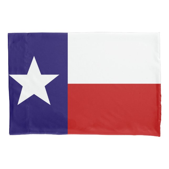 Housse D'oreillers Drapeau d'état du Texas Imprimer Patriotique (devant)