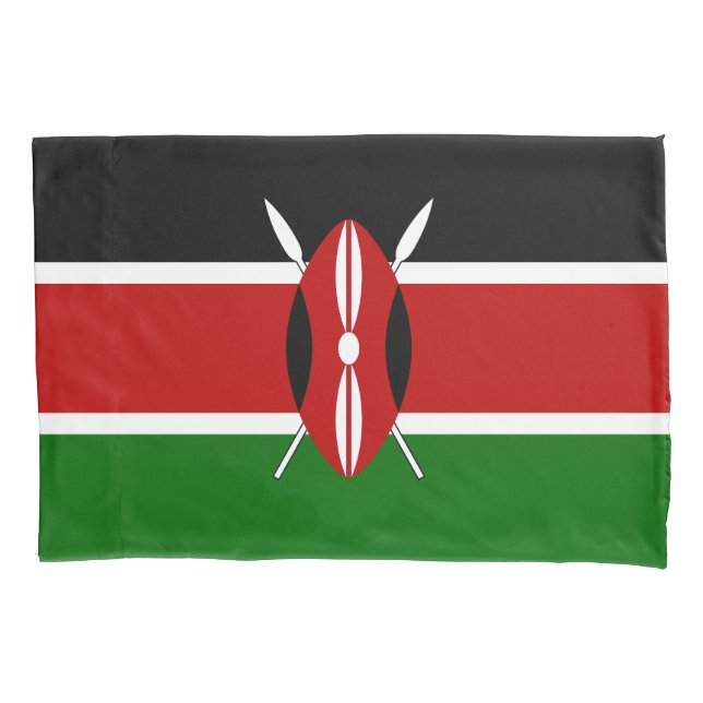 Housse D'oreillers Drapeau du Kenya (devant)