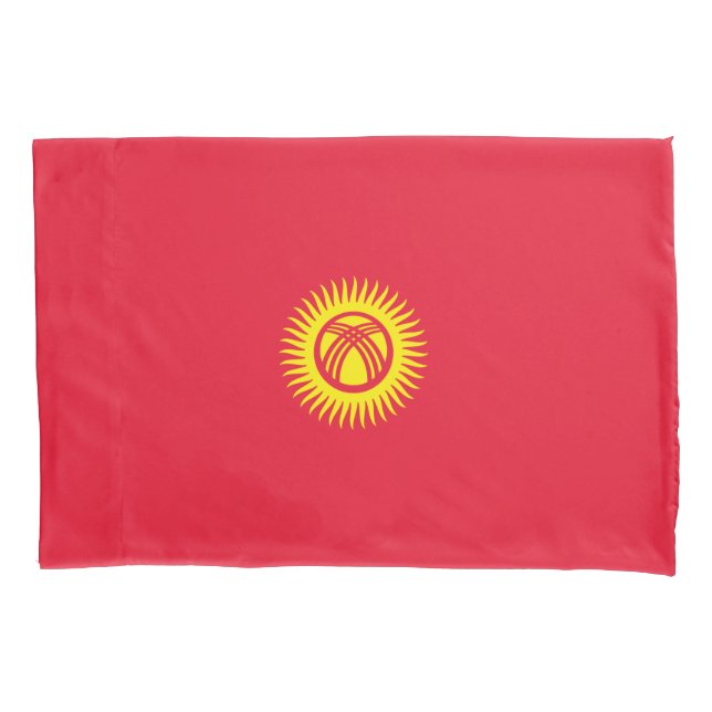 Housse D'oreillers Drapeau du Kirghizistan (devant-gauche)
