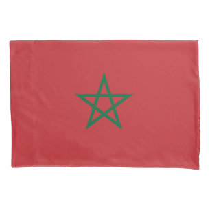 Housse D'oreillers Drapeau du Maroc