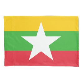 Housse D'oreillers Drapeau du Myanmar (Birmanie)