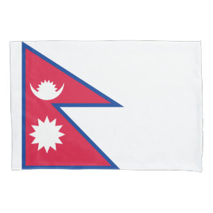 Housse D'oreillers Drapeau du Népal
