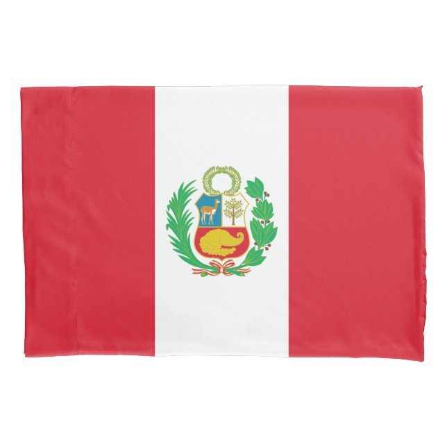 Housse D'oreillers Drapeau du Pérou (devant)