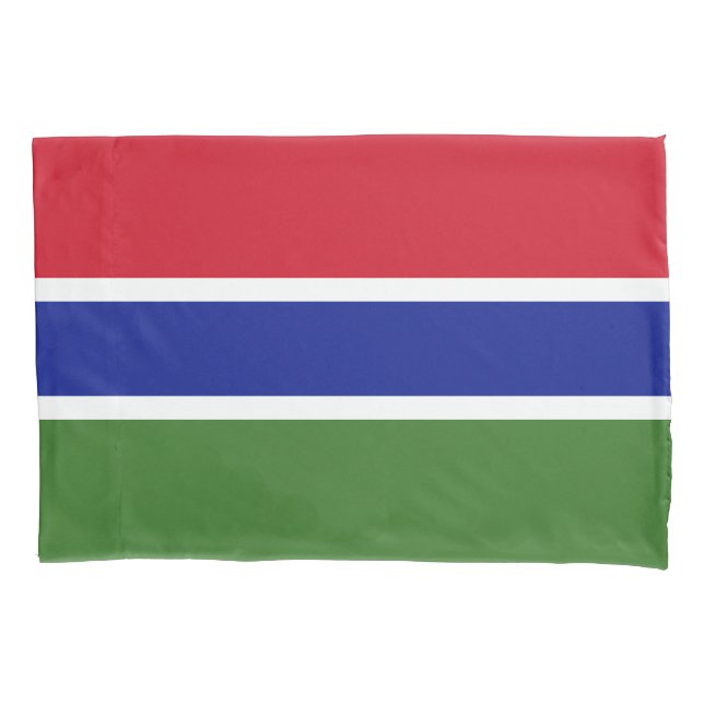 Housse D'oreillers Drapeau Gambie (devant)
