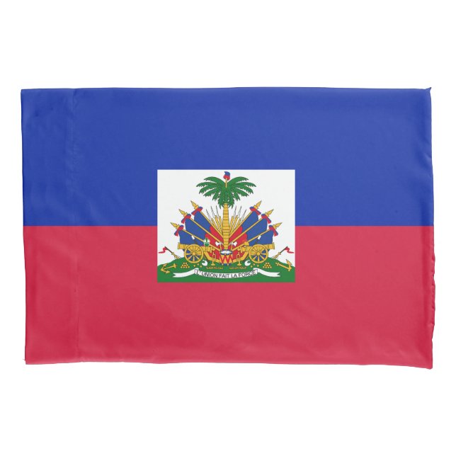Housse D'oreillers Drapeau Haïti (devant)