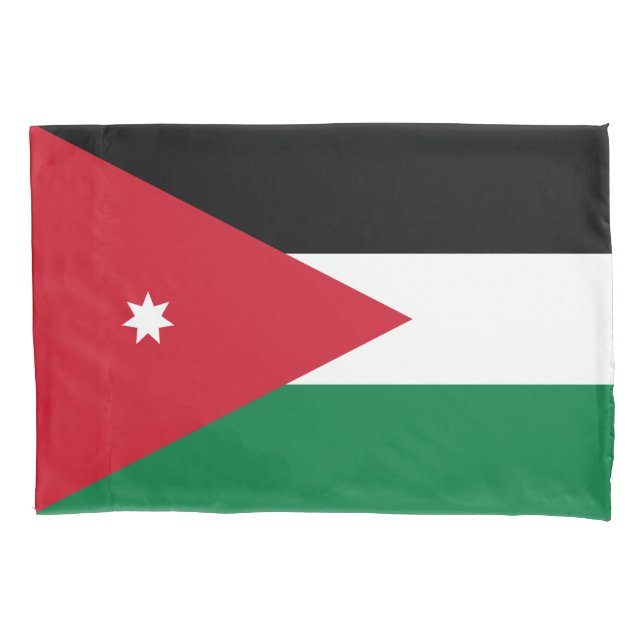 Housse D'oreillers Drapeau Jordanie (devant)