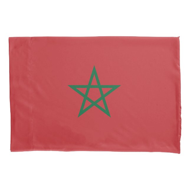 Housse D'oreillers Drapeau Maroc (devant)