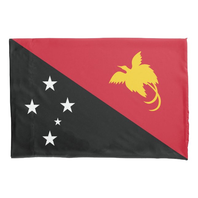 Housse D'oreillers Drapeau Papouasie-Nouvelle-Guinée (devant)