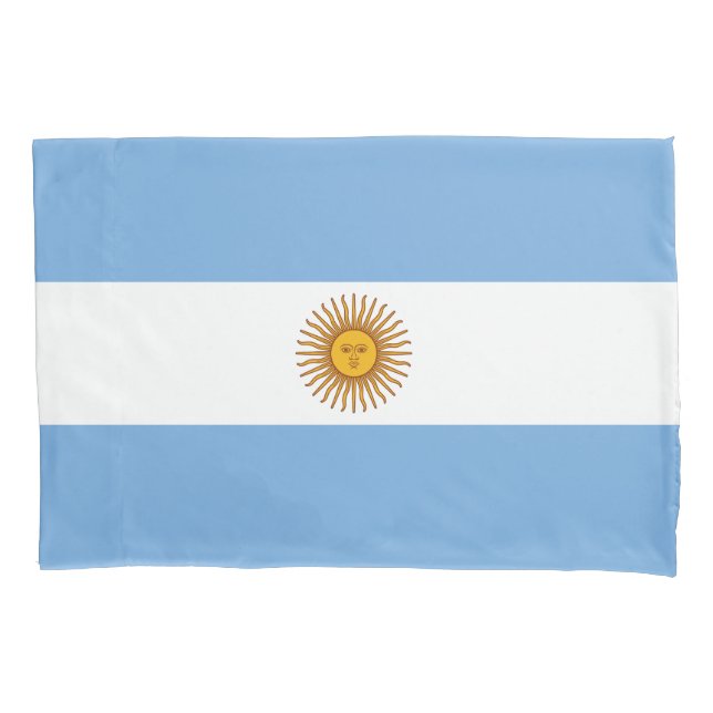 Housse D'oreillers Drapeau patriotique argentin (devant)
