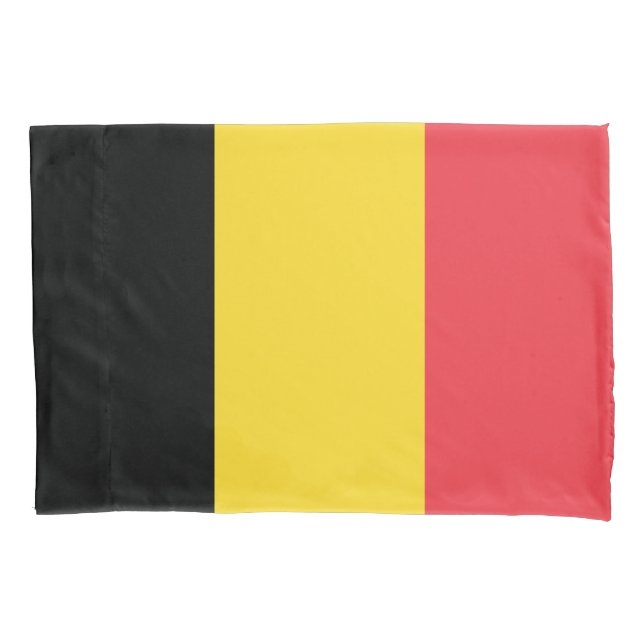 Housse D'oreillers Drapeau patriotique belge (devant)