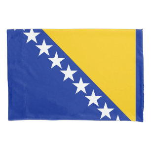 Housse D'oreillers Drapeau patriotique de Bosnie-Herzégovine