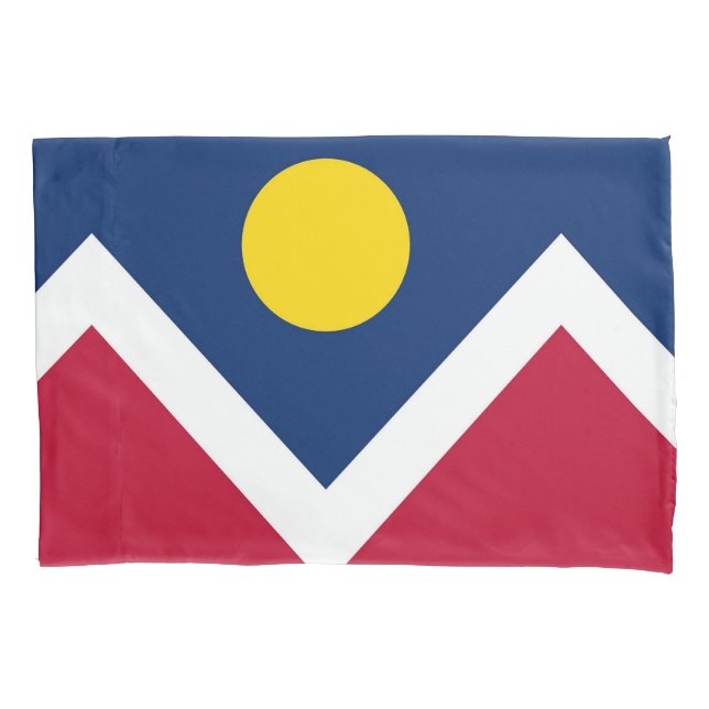 Housse D'oreillers Drapeau Patriotique simple oreiller de Denver (devant)