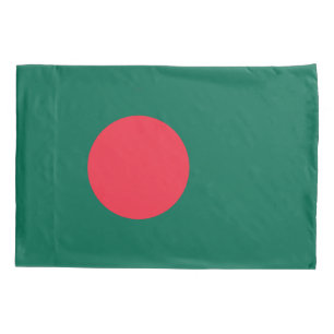Housse D'oreillers Drapeau Patriotique simple oreiller du Bangladesh