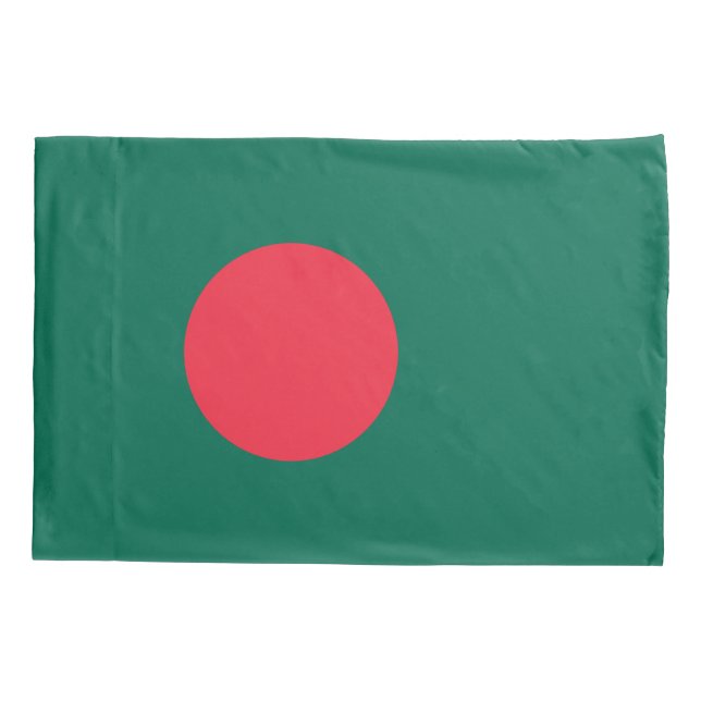 Housse D'oreillers Drapeau Patriotique simple oreiller du Bangladesh (Dos)
