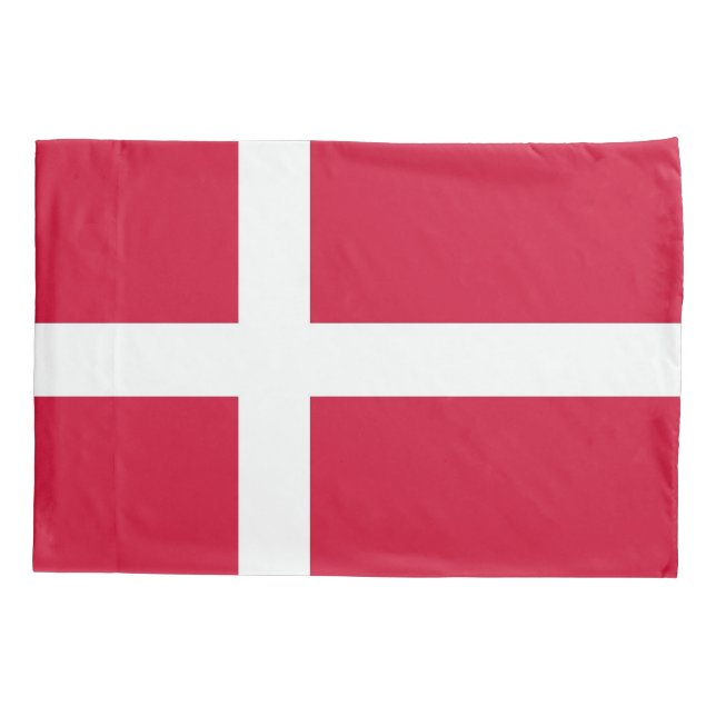 Housse D'oreillers Drapeau Patriotique Simple Pillowcase du Danemark (Dos)
