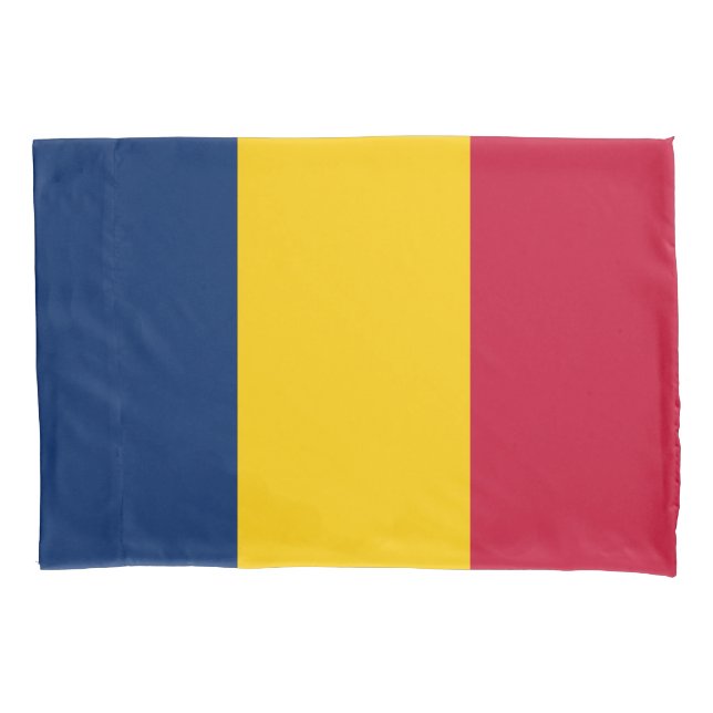 Housse D'oreillers Drapeau Tchad (devant)