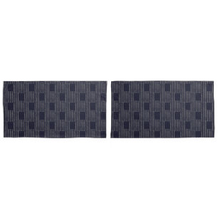 Housse D'oreillers Drapeau vintage bleu Grunge American Motif double