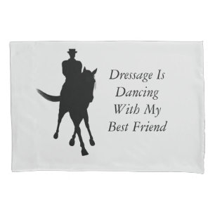 Housse D'oreillers Dressage Est Danser Avec Le Meilleur Cheval Ami   
