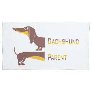 Housse D'oreillers Drôle mignon dachshund pour parent chien long