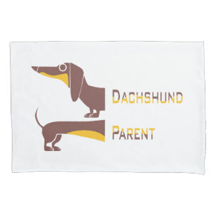 Housse D'oreillers Drôle mignon dachshund pour parent chien long