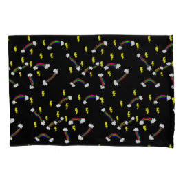 Housse D'oreillers Éclair Et Arc-En-Ciel