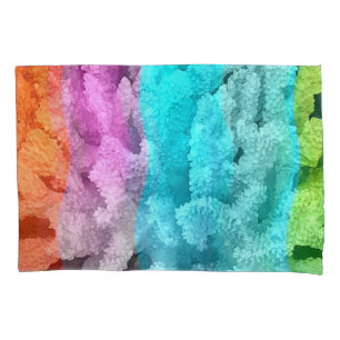 Housse D'oreillers Éclatement de la couleur du corail