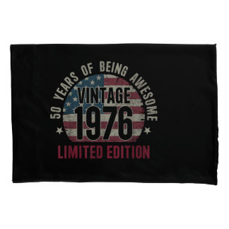 Housse D'oreillers Édition limitée 50 ans 1976 50e anniversaire Vinta