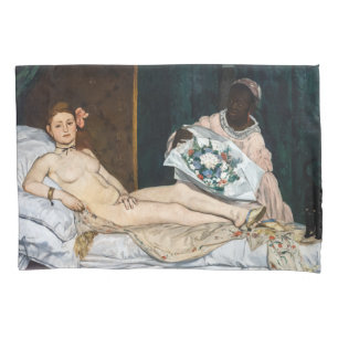 Housse D'oreillers Edouard Manet - Olympia