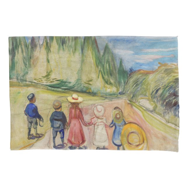 Housse D'oreillers Edvard Munch - La forêt Fairytale (devant)
