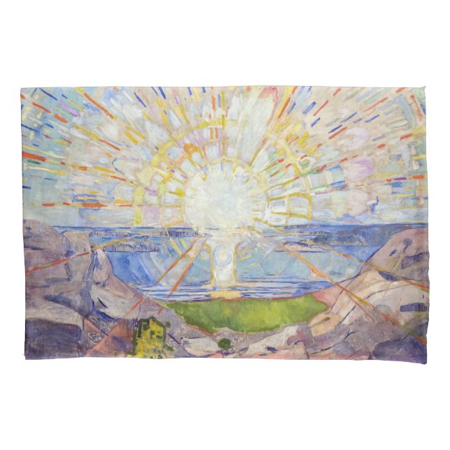 Housse D'oreillers Edvard Munch - Le Soleil 1911 (devant)