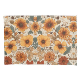 Housse D'oreillers Élégance florissante : Floral Design Pillowcase