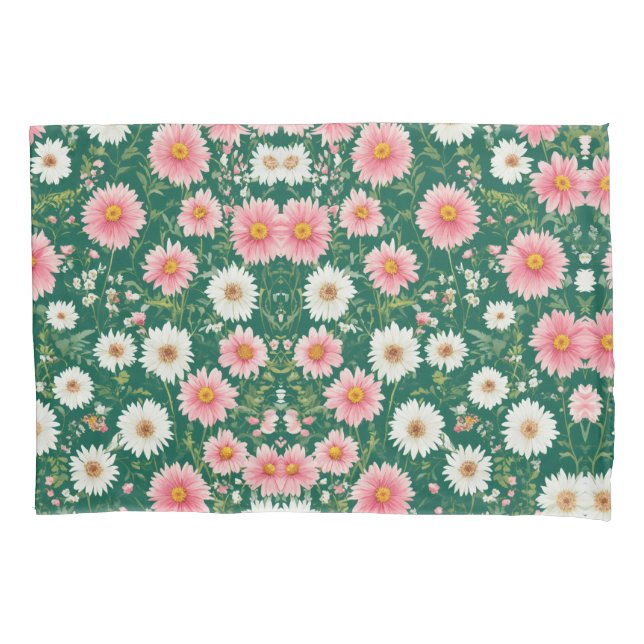 Housse D'oreillers Élégance florissante : Floral Design Pillowcase (devant)