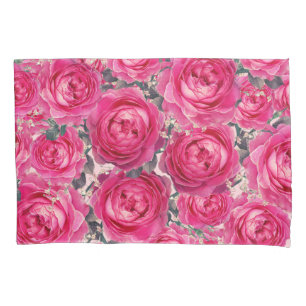 Housse D'oreillers Elégant Bouquet de Roses