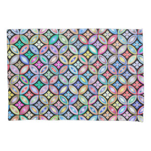 Housse D'oreillers Élégant Motif en verre Abstrait coloré