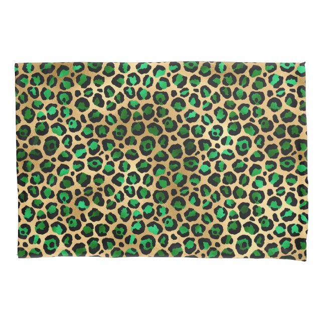 Housse D'oreillers Emerald et Gold Safari Series Design 8 (devant)
