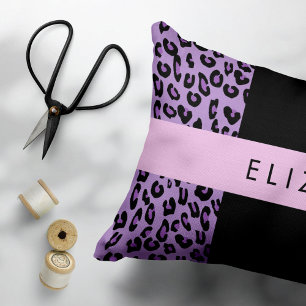 Housse D'oreillers Empreinte de léopard, Zebra Print, Purple, Votre n