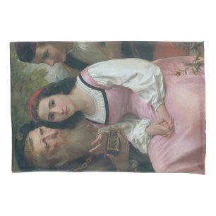 Housse D'oreillers Entre richesse et amour (par Bouguereau)