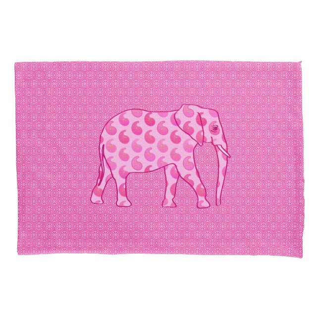 Housse D'oreillers Ephène de mer - rose glacé et fuchsia (devant)