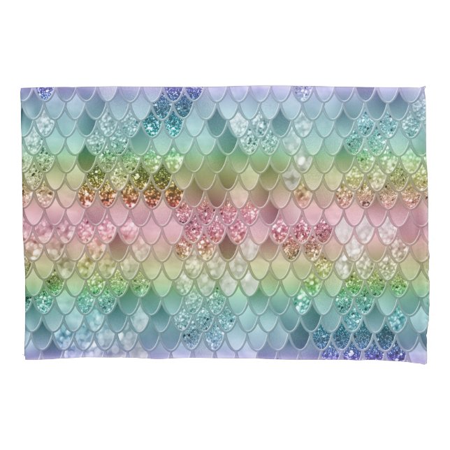 Housse D'oreillers Escaliers de sirène princesse arc-en-ciel #2 #déco (devant)
