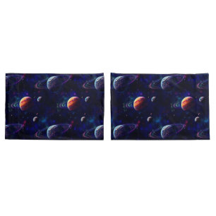 Housse D'oreillers Etoiles, Planètes, Galaxie, Espace Extérieur Thème