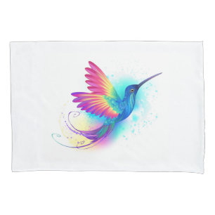 Housse D'oreillers Exotic Rainbow Hummingbird