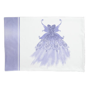 Housse D'oreillers Fairy Wing Lavender Gown Fleur d'iridescente vio