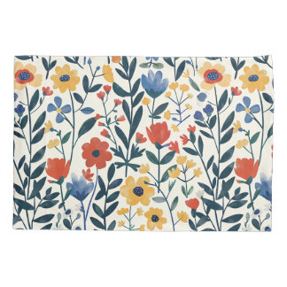 Housse D'oreillers Farmhouse Elegance Whimssical Floral Patchwork Sha
