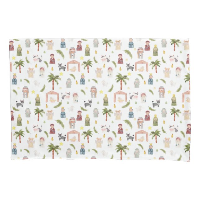 Housse D'oreillers Fête de Noël de la Nativité (devant)